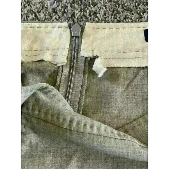 Tan Banana Republic Stretch Pencil Skirt Front Pockets Back Zip Size 8 - Picture 6 of 6